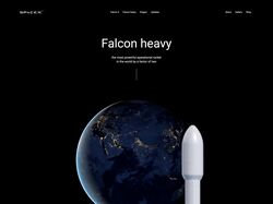Сайт компании SpaceX