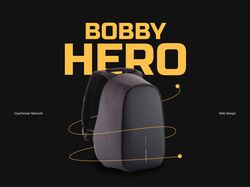 Промо-страница рюкзака Bobby Hero