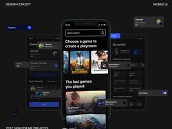 Mobile app for creating game lobbies | UI/UX