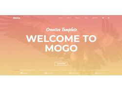Адаптивная верстка шаблона Mogo