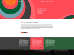 Colours,one page site