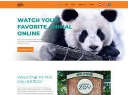 Адаптивный многостраничный сайт Online-zoo