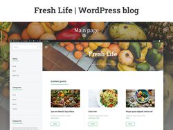 Фуд блог | Fresh Life | WordPress