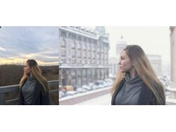 Художественная обработка + замена фона