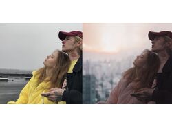 Замена фона + цветокоррекци