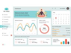 Dashboard в светлой и темной темах