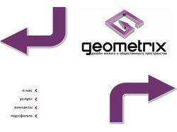 Проект дизайна главной страницы компании Geometrix