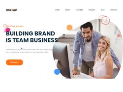 Адаптивная вёрстка parallax и анимация сайта MAXON