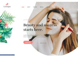 Адаптивная вёрстка сайта Leospa