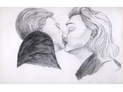 Поцелуй (рисунок)