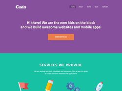 Адаптивная верстка landingPage Cuda