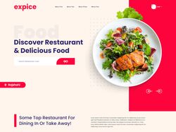 Адаптивная верстка landingPage Restaurant