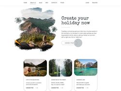 Дизайн landing-page "camping"