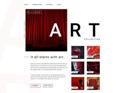 Дизайн landing-page "art"