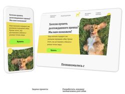 Лендинг для зоомагазина