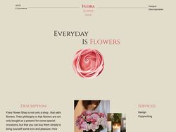 Дизайн для Flora flower shop