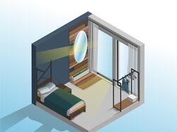 комната в стиле Isometric Illustration