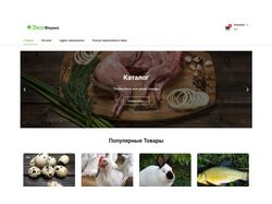 Интернет магазин под ключ "Эко Ферма