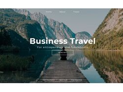Верстка Landing Page. Сайт - Business Travel.