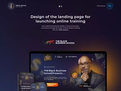 Дизайн лендинга для Black Business School