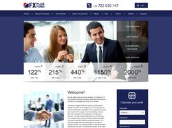 Дизайн главной страницы FX Plus Fund