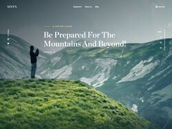 Адаптивная верстка landingPage MNTN