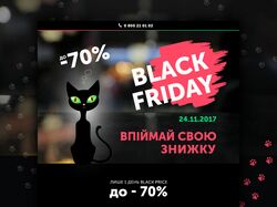 Landing page for "LIGA:ZAKON" company BLACK FRIDAY