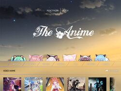 Дизайн сайта в anime стиле