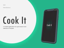 Дизайн мобильного приложения Cook It под iOS
