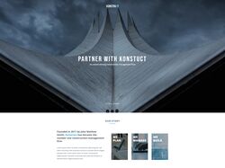Адаптивная верстка сайта компании "Konstruct"