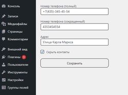 Простой плагин для WordPress