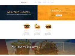 Burger - одностраничник с анимацией