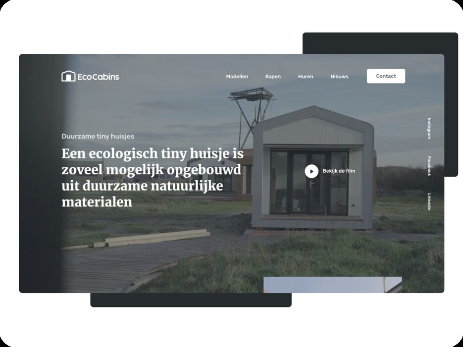 Landing page for house builders agency.png