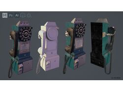 Game props Retro phone Crosley 1950’s