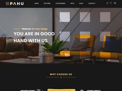 PAHU-сайт по проектированию дизайнов и интерьеров