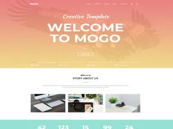 Адаптивный Landing page для компании "Mogo"