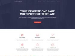 Адаптивный Landing page компании "ActiveBox"
