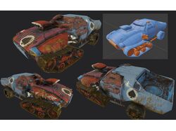 Low poly автомобиль