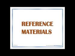 Reference materials