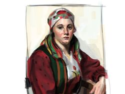 Цифровая живопись портрет