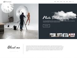 Верстка главной страницы фото студии "PhotoGraphy"