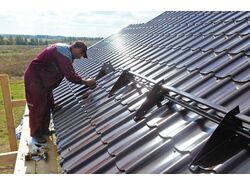 Установка снегозадержателя