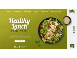Landing Page Healthy Lunch
