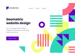 geometric web design