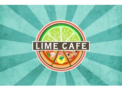 Логотип для пиццерии Lime Cafe
