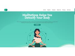 Адаптивная вёрстка макета Meditation