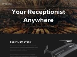 Landing page "Superdrone"