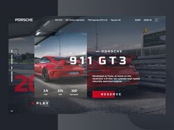 PORSCHE CAR WEB SITE DESIGN