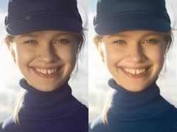 Портретная ретушь фото до/после