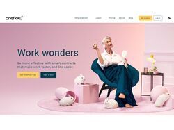 Главная странница компании oneflow